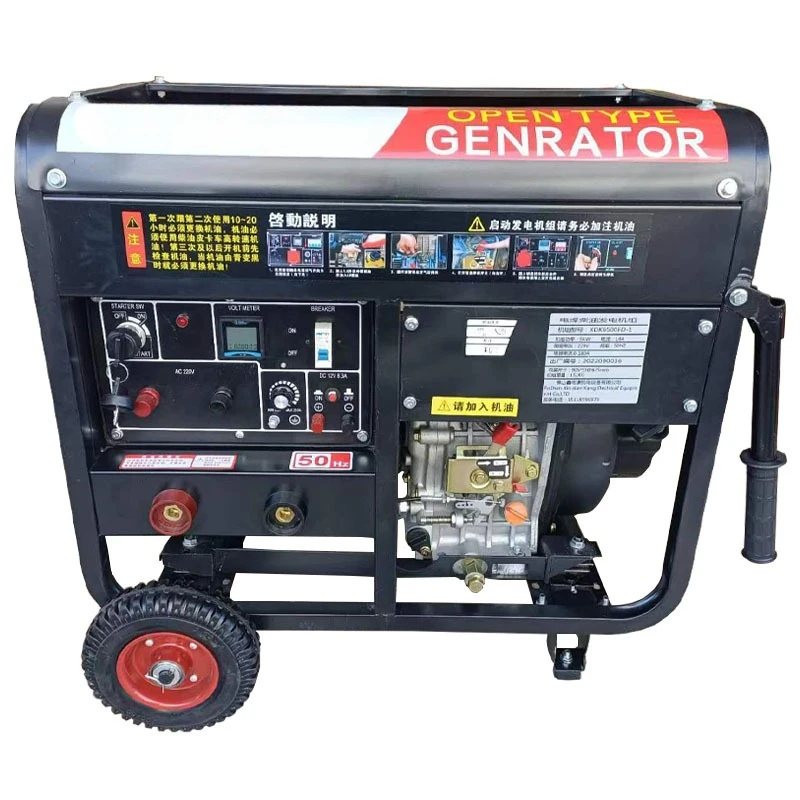 2026 6.25kVA Generator Welder All-in-one Machine Single Phase 220V Pure Copper Motor Portable Outdoor Backup Power