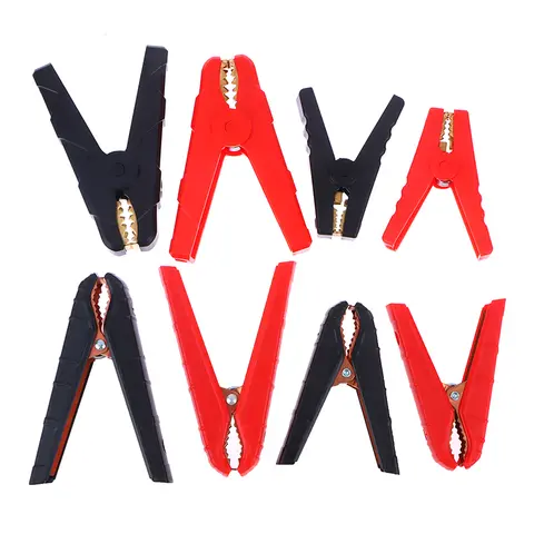 튼튼한 구리 악어 클립 터미널 전기 배터리, 악어 클램프 테스트 커넥터, 점퍼 케이블 부스트용, 100A, 500A