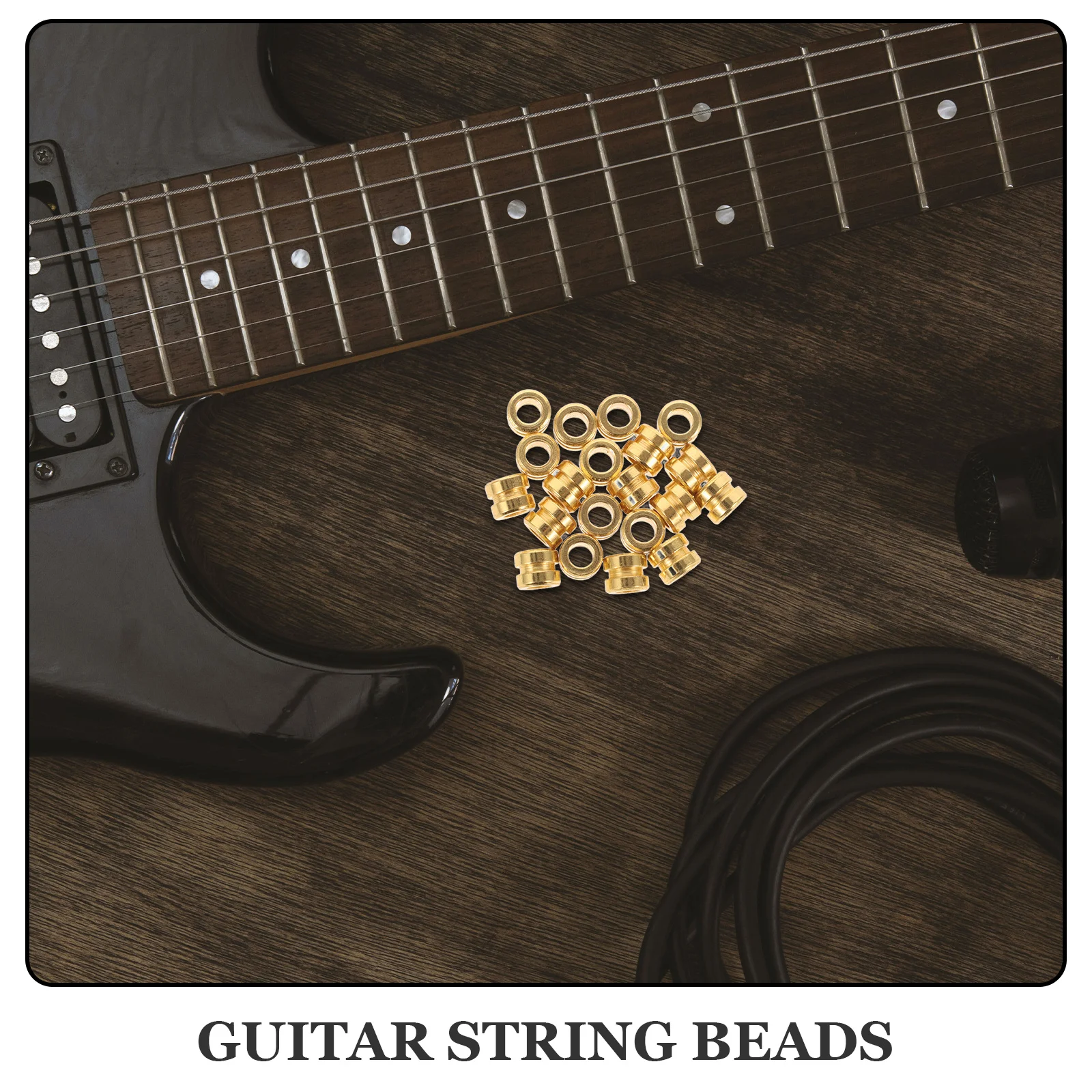 

20pcs Metal String Beads Folk String Replacement Parts Durable Practical Tail Beads For Acoustic Electric Guitar Fast Response