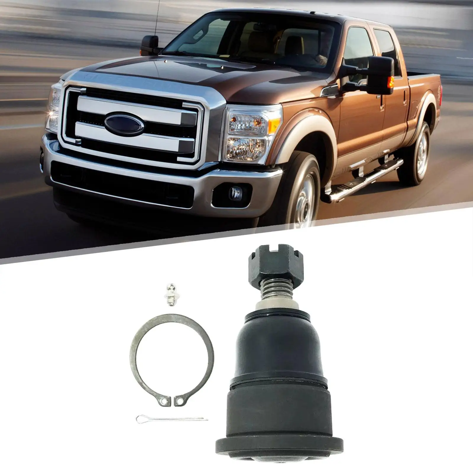 

Steel Track Bar Ball Joint Kit Car Suspension Upgrade Sturdy Part for Ford SD F-250 F-350 4x4 2005-2024