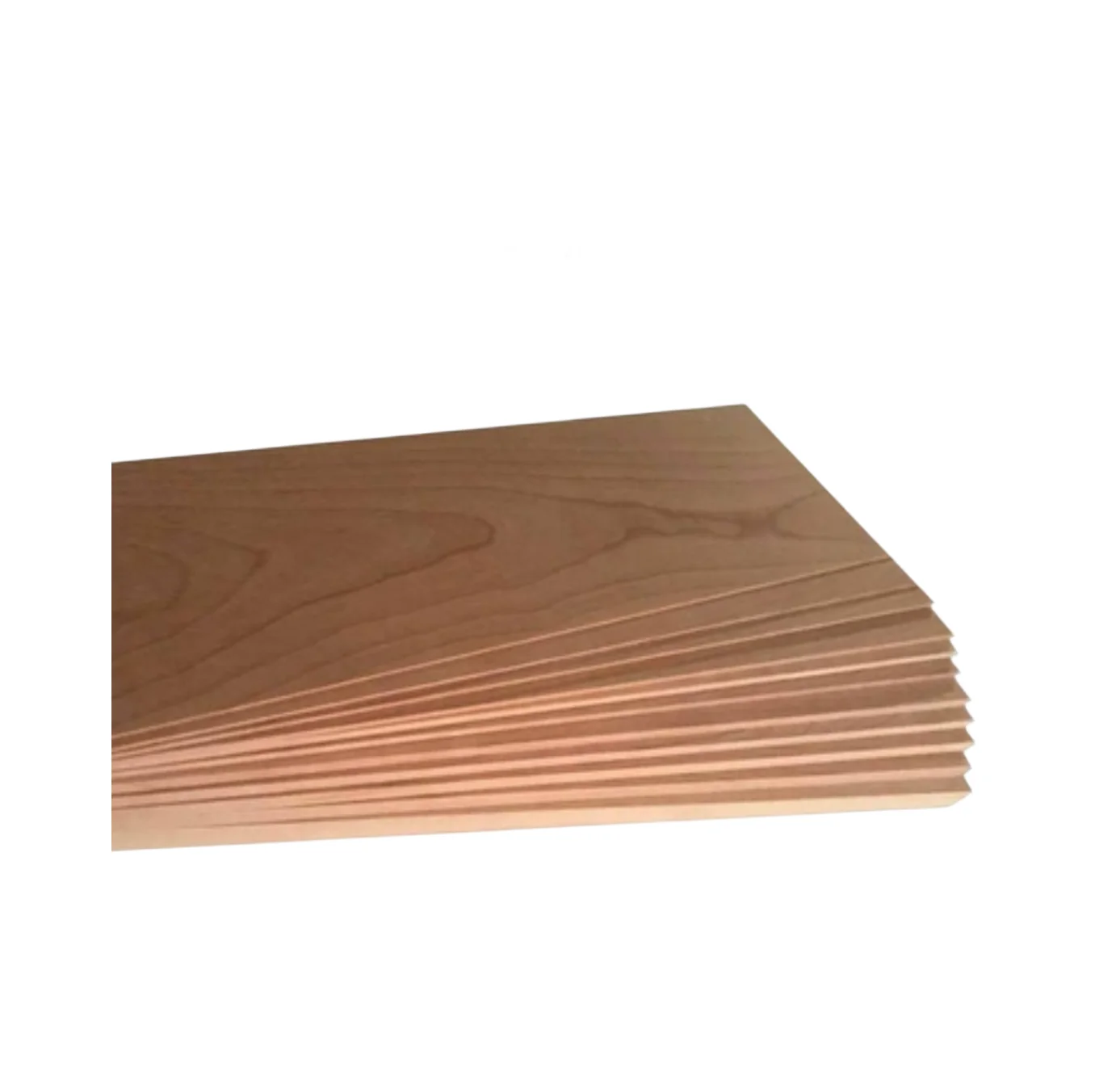 5PCS Thick:2mm Length: 100-500mm Width: 100mm North American red cherry wood veneer log DIY supports custom sizes