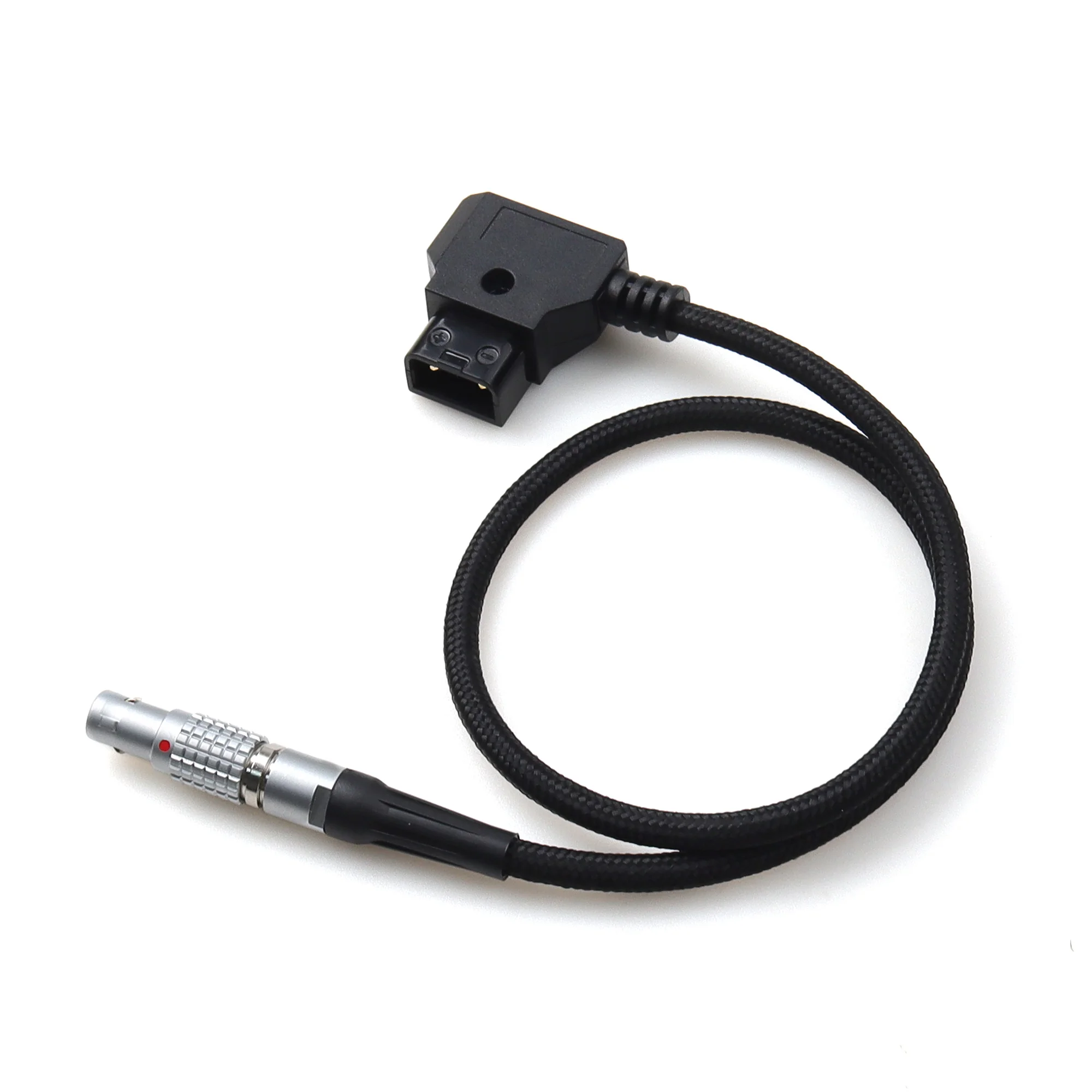 D-Tap to 2-Pin FGG 0B Male Power Cable ARRI European wiring definition for Blackmagic Pyxis 6K, SmallHD Teradek | black