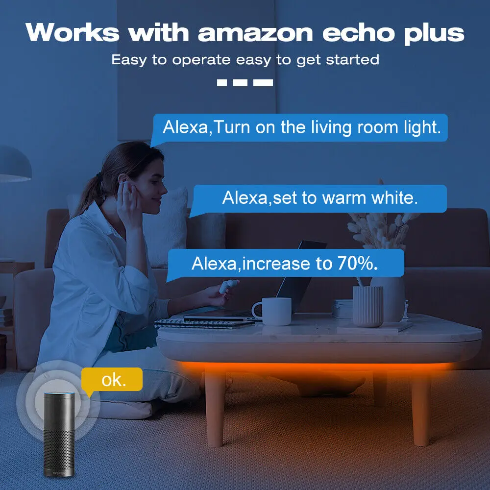 Mini Zigbee 3.0 RGBWW RGBW 4in1 5050 LED Strip Light 12V 5M 10M Flexible Dimmable Room Decoration Lamp APP Voice Control Alexa