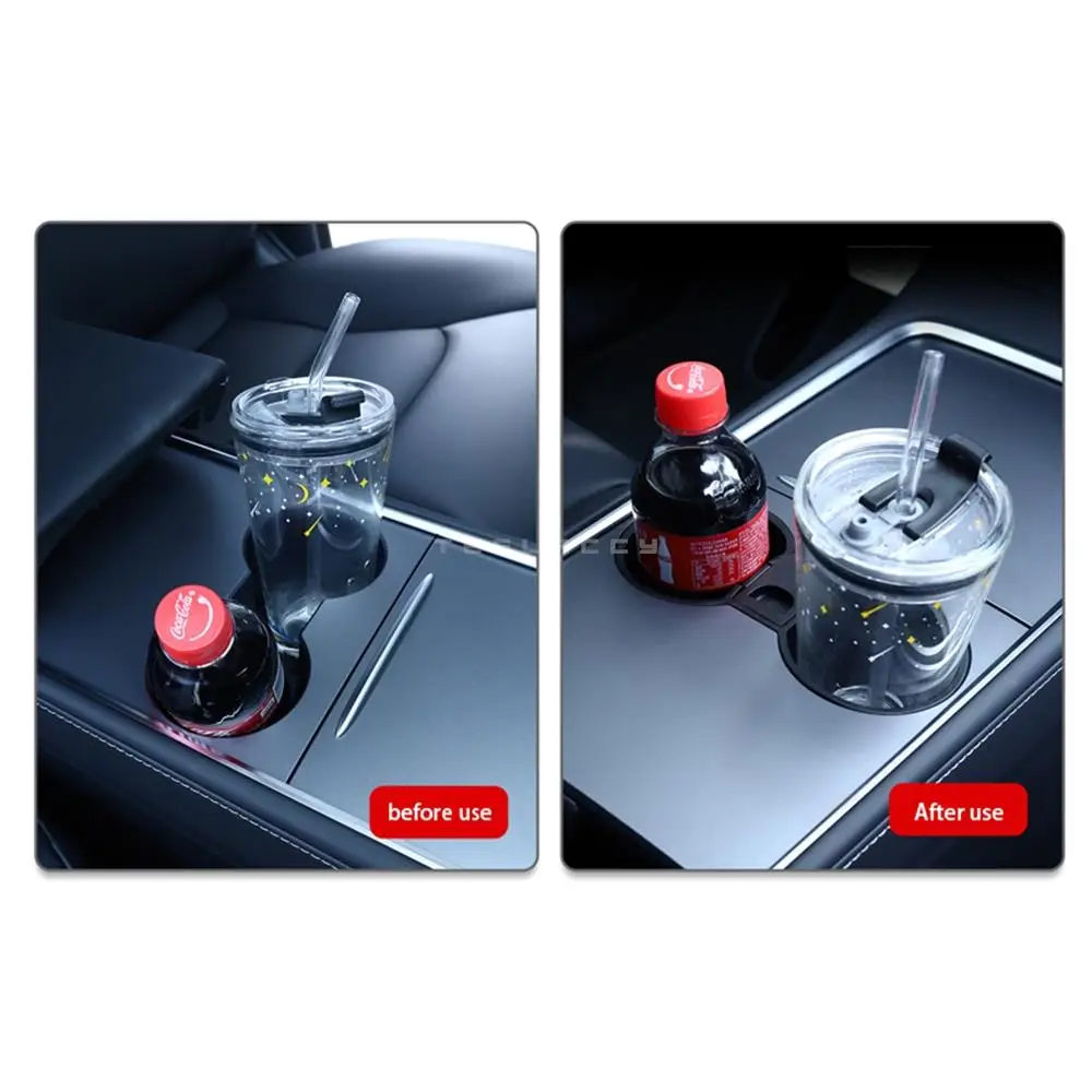 For Tesla Model Y  2021 2022 2023 2024 Water Cup Holder Center Console Accessories Non-slip Waterproof Non-toxic Odorless Car