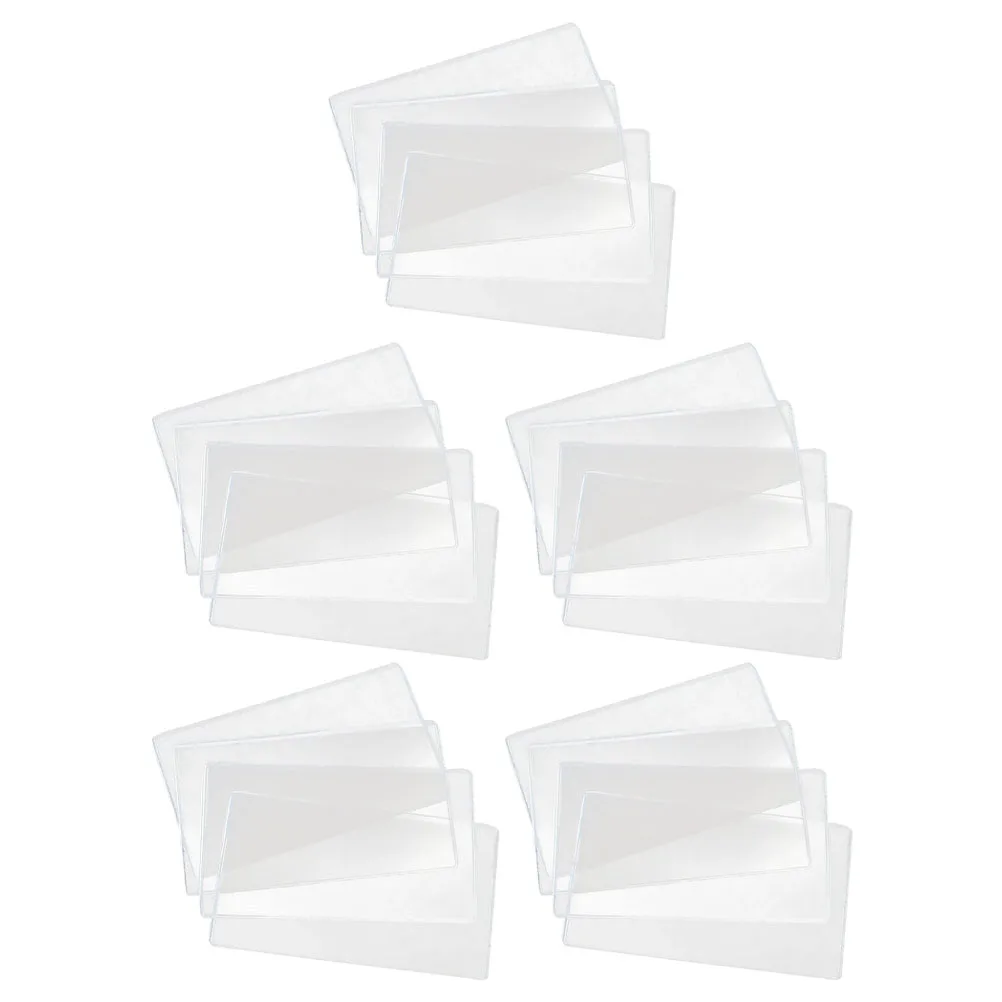 

20pcs Hard Rubber Cover Protective Bag Banknote Storage Commemorative Holder Case White Color Waterproof Practical Collectors