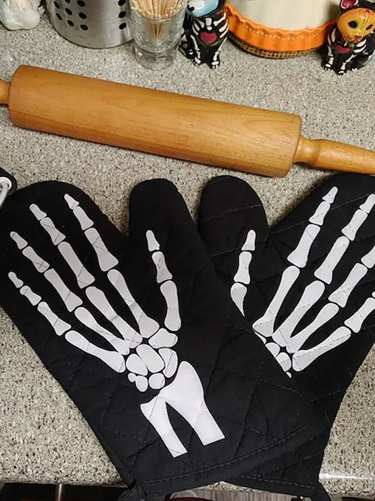 قفاز فرن الرعب للهالوين ، رعب مقاوم للحرارة العالية ، هدايا الخبز ، زينات الهالوين لخدعة المنزل أو شجرة الأشجار #3