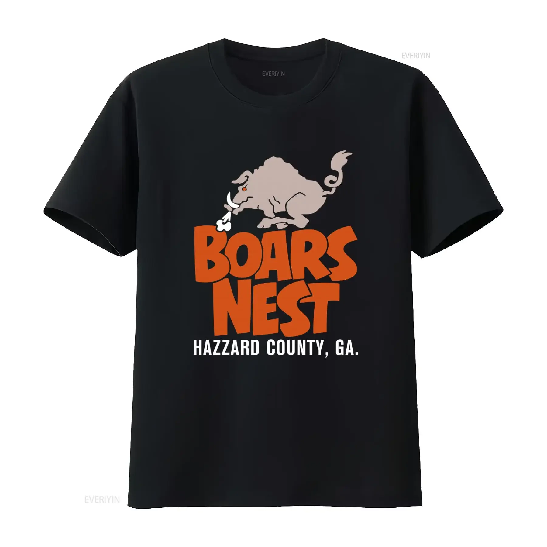 Retro Tv Show Inspired T Shirt Funny Boars Nest Design from Hazzard County GA Perfect 80s Idea vintage Washed Unisex Soft