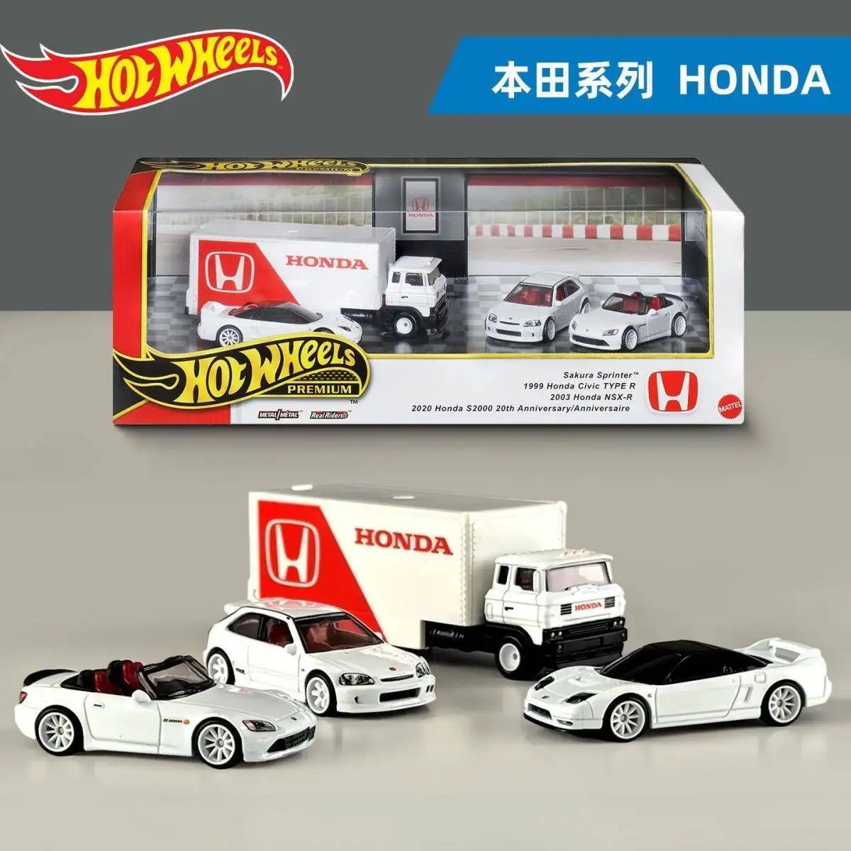 

Коллекционная модель автомобиля Hot Wheels 1/64 премиум-класса Honda S2000 на 20-летие GMH39 9C7D, серия гаража, игрушка для детей 5 лет