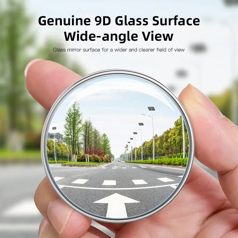 2Pcs Car Blind Spot Wide Angle Round Mirror 360° Adjustable Rearview Accessories For Land Rover Defender 90 110 130 Range Rover