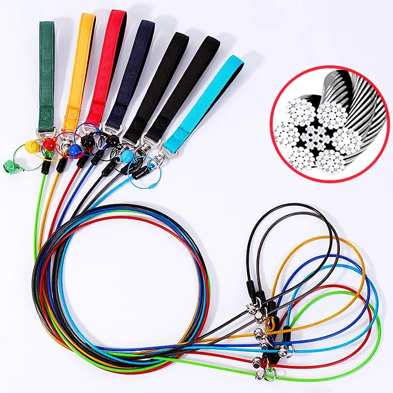 

Dog Leash Steel Wire P Chain Dogs Leashes 150cm P Rope Leash for Dog Walking Comfortable Handle Dogs Leashes Puppy Training Rope