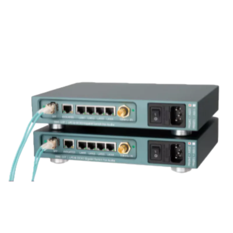 LHY AUDIO AS6 SW6-SFP 6-Port Hifi Audio Ethernet Switch Network Switch DC Powered with SC-Cut OCXO
