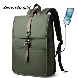 Mochila Heroica Knight-School para homens, grande capacidade, impermeável, antiroubo, meninos universitários, mochila de fim de semana, trabalho, viagem, moda