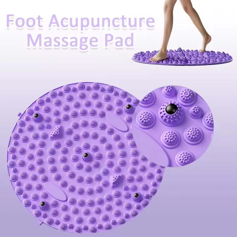 Magnetic Foot Massage Pad TPE Acupressure Yoga Mat Finger Pressure Board Muscle Relaxation Feet Training Acupoint Massager Tools