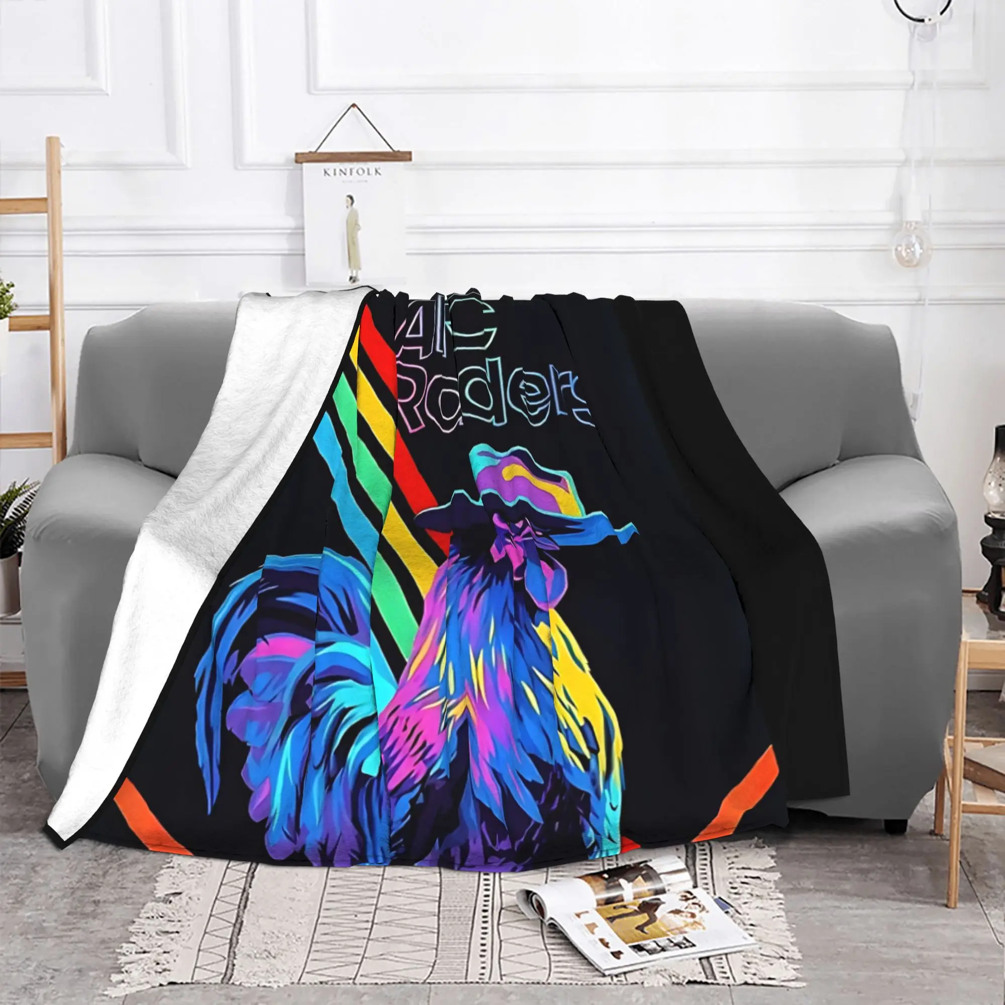 1PC Home Cute Room Decor Dystopian Survival Graphic  Blanket Throw Blanket Arc Raiders Novelty Warm Blanket All Season