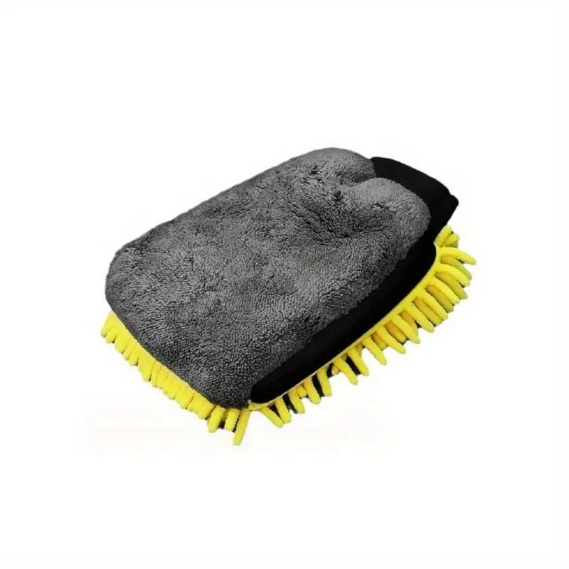 1/2pcs Chenille Microfiber Car Wash Mitt, Thick Car Cleaning Mitt,Anti Scratch Car Cleaning Tool, Home Kitchen Plush Glove Tool.
