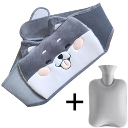 2PCS Hot Water Bag Waist Cover Belt 1000ml Winter Warm Waist Bag Pain Relief for Neck Back Hand Stomach Abdominal Warming Band