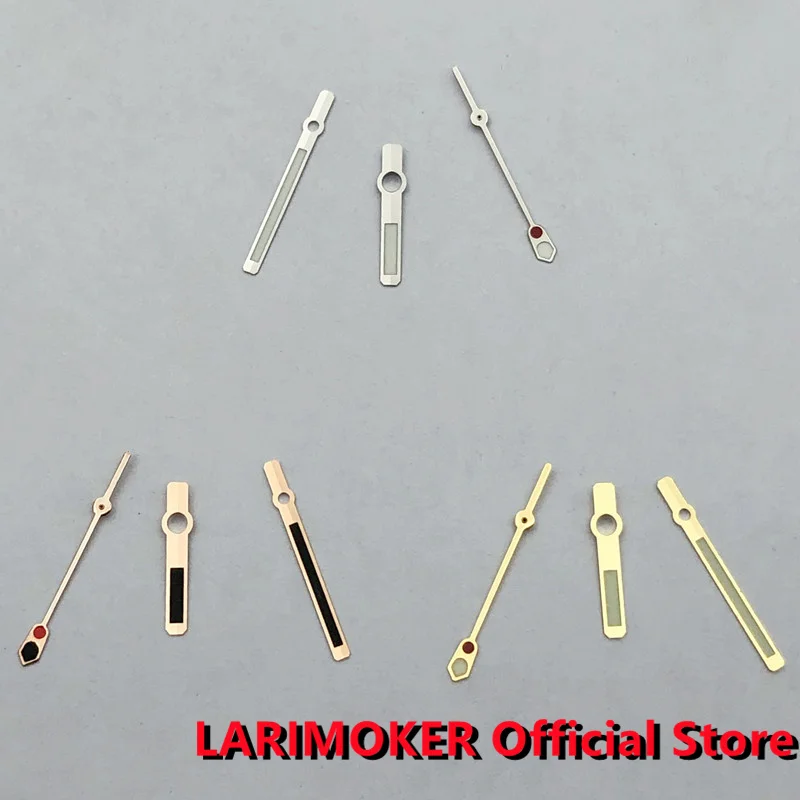 LARIMOKER 8mm*12mm*12.5mm Silver/Rose Gold/Gold Watch Pointers With Green Luminous Suitable For NH35 Movement Watch Accessories