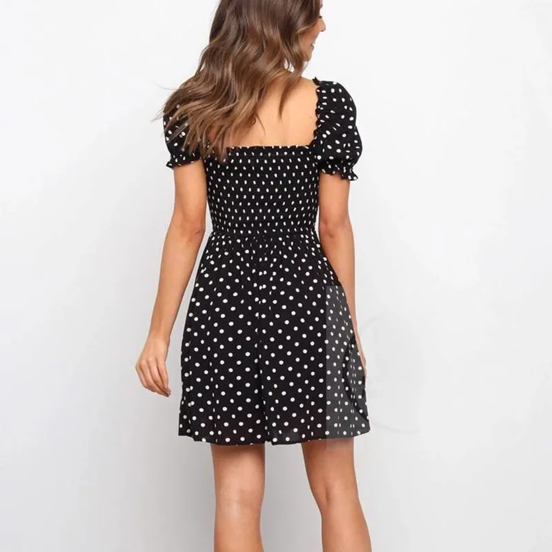 فستان صيفي بناتي من القطن مطبوع عليه زهور من FB Home Girl، ملابس صيفية للبنات، تنورة على شكل حرف A بأكمام منتفخة وخصر مرتفع، ...