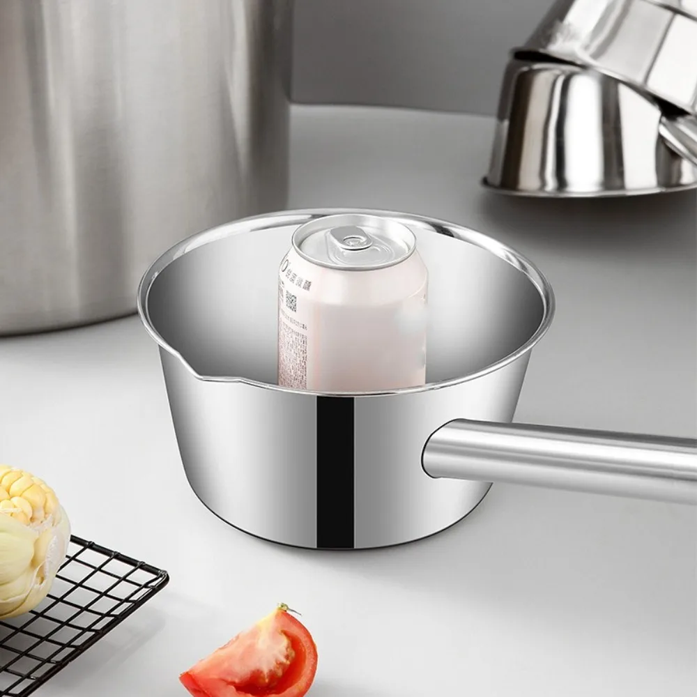 Big Stainless Steel Water Ladle Long Handle Thickened Sauce Seasoning Spoon Anti Scalding Resturant Soup Ladle Household