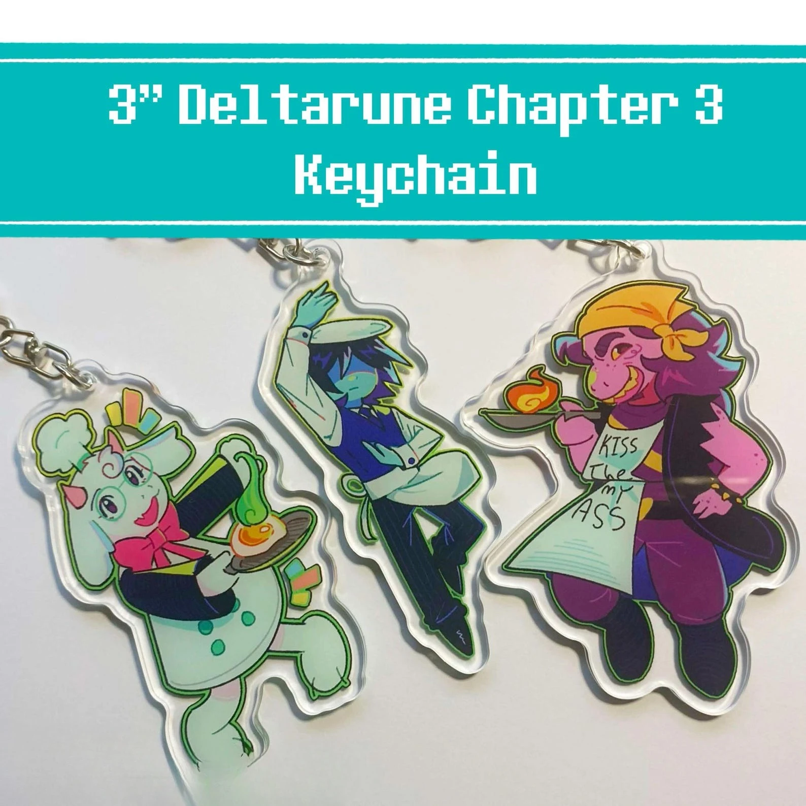 Неофициальный акриловый брелок Deltarune | |   Коллекционные игрушки Ralsei, Kris, Susie в подарок другу