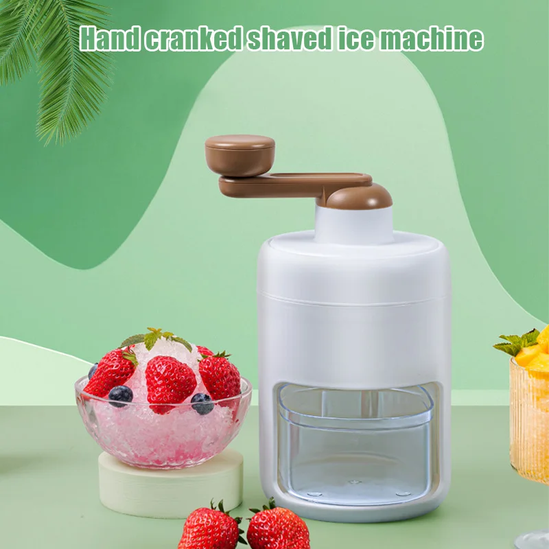 

Professional Hand-Held Shaved Ice Maker Portable Ice Shaver Manual Ice Shaver Household Small Ice Crusher Mini Shaved Ice Milksh