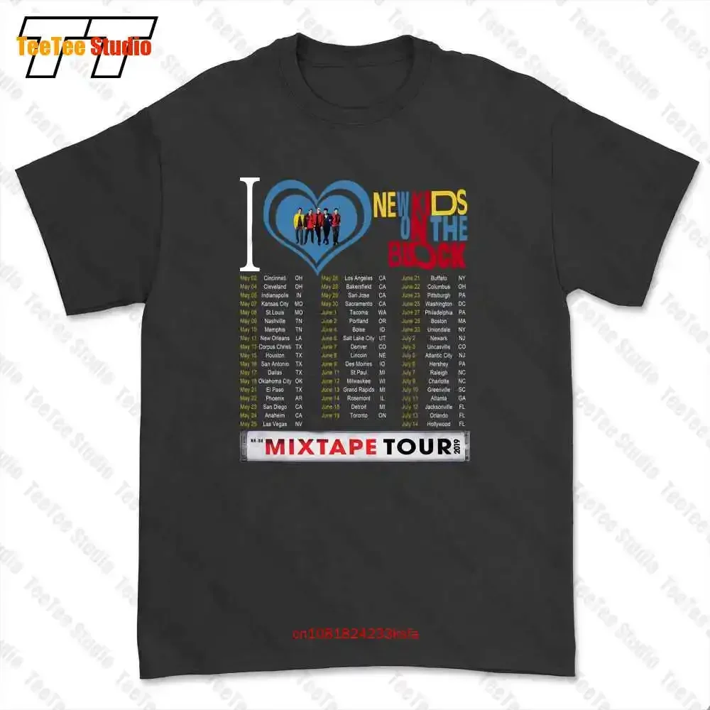 Newon The Block Nkotb Mixtape Tour Dates 2019 T-shirt Tee PLC7