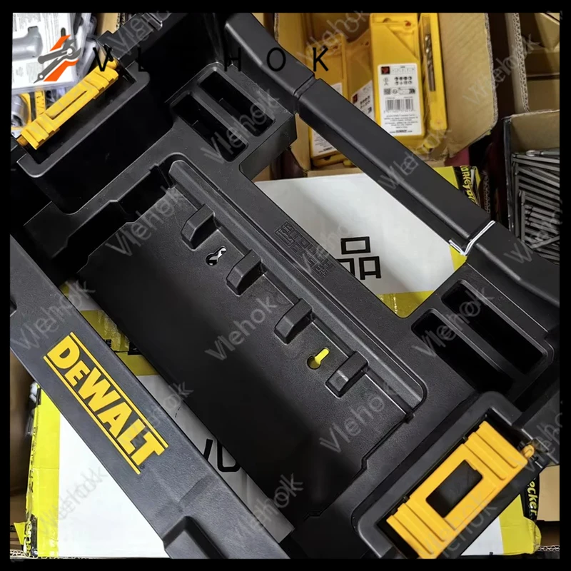DEWALT DT70716 แคดดี้ใช้งานร่วมกับระบบ TSTAK เชื่อมต่อแบบบูรณาการ Transprot Handle กล่องเครื่องมือกรณี