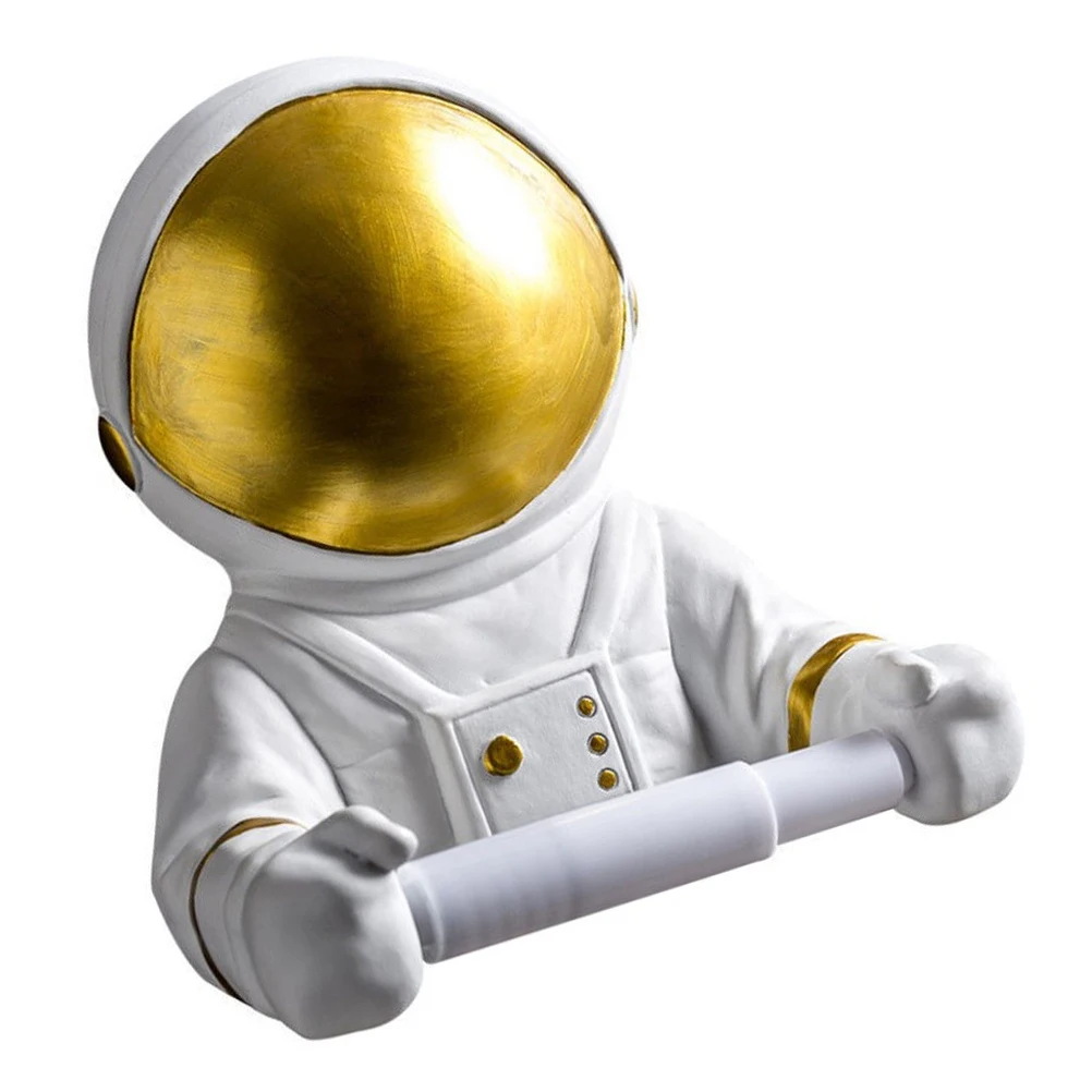 

Astronaut Tissue Holder Metal Roll Paper Shelf Lightweight Portable Bathroom Accessory Decorative Stand ganizer Home Hotel