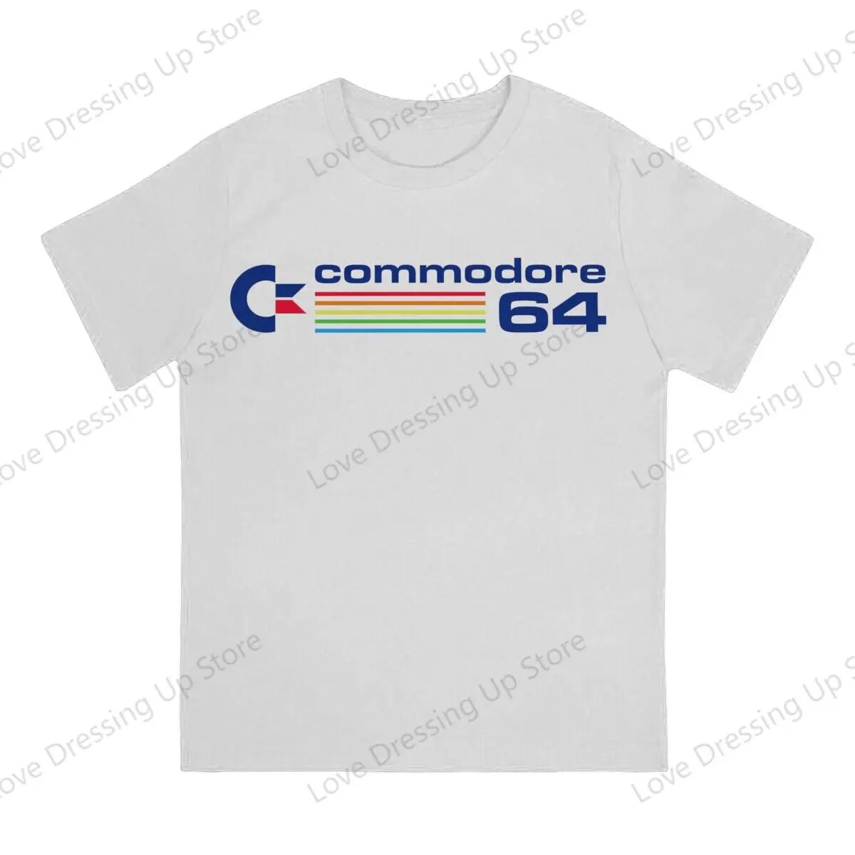 100%Pure Cotton Casual Men T-Shirt Commodore 64 Short sleeve Tshirts Harajuku Tee Funny Tops