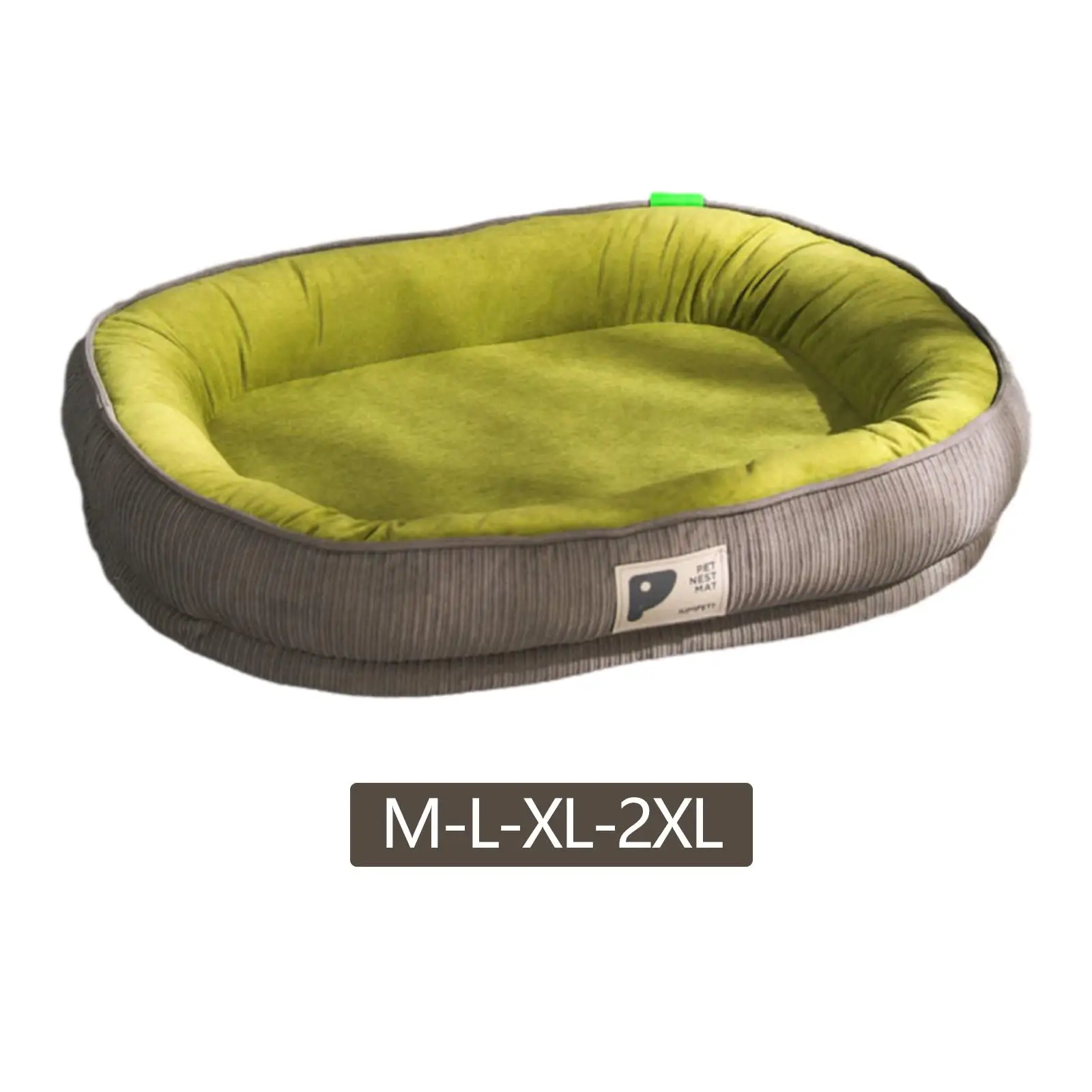 Dog Mat Bed Warm Green Gray Dog Bed for Medium Dogs Rabbits Puppy