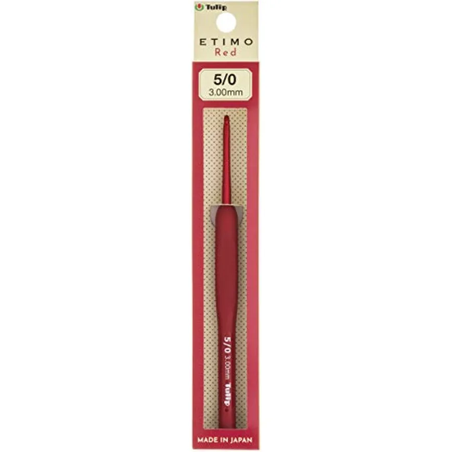 

Крючок для вязания Etimo Red с мягкой ручкой - размер 5/3.00 мм