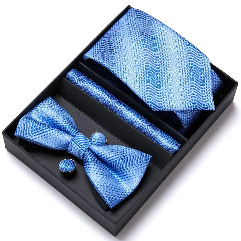 Mannen Stropdas Bowtie Pak Geschenkdoos 6 Stuk Pak Groep Tie Jaarvergadering Huwelijksviering Festival Pak Wedding tie