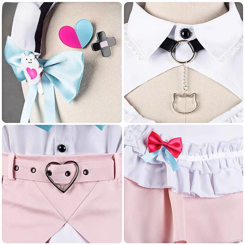 فستان أنيمي vtuber يوكي ساكونا يوكي يوكي هينا التأثيري تنورة نسائية لوليتا أزياء تنكرية بدلة وردية COScos 2025