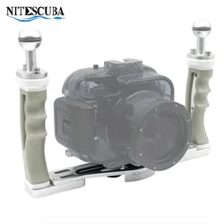 Nitescuba Dual handle dive tray stabilizer for GoPro Canon SONY DSLR camera smartphone underwater housing mounting bracket