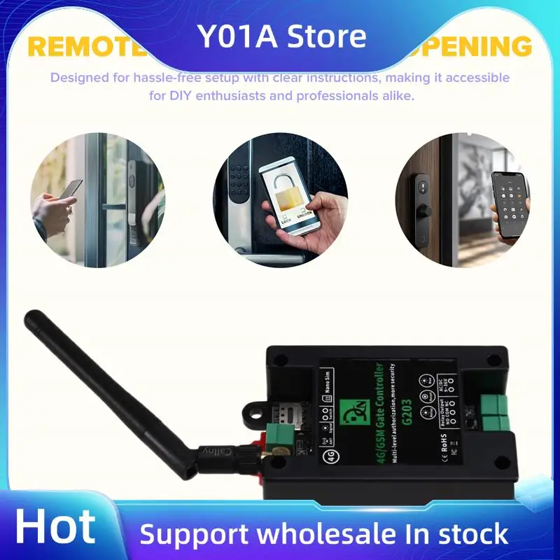 

Y01A GSM реле дистанционного управления 4G управление мобильным телефоном Gsm дверной замок устройство открывания дверей