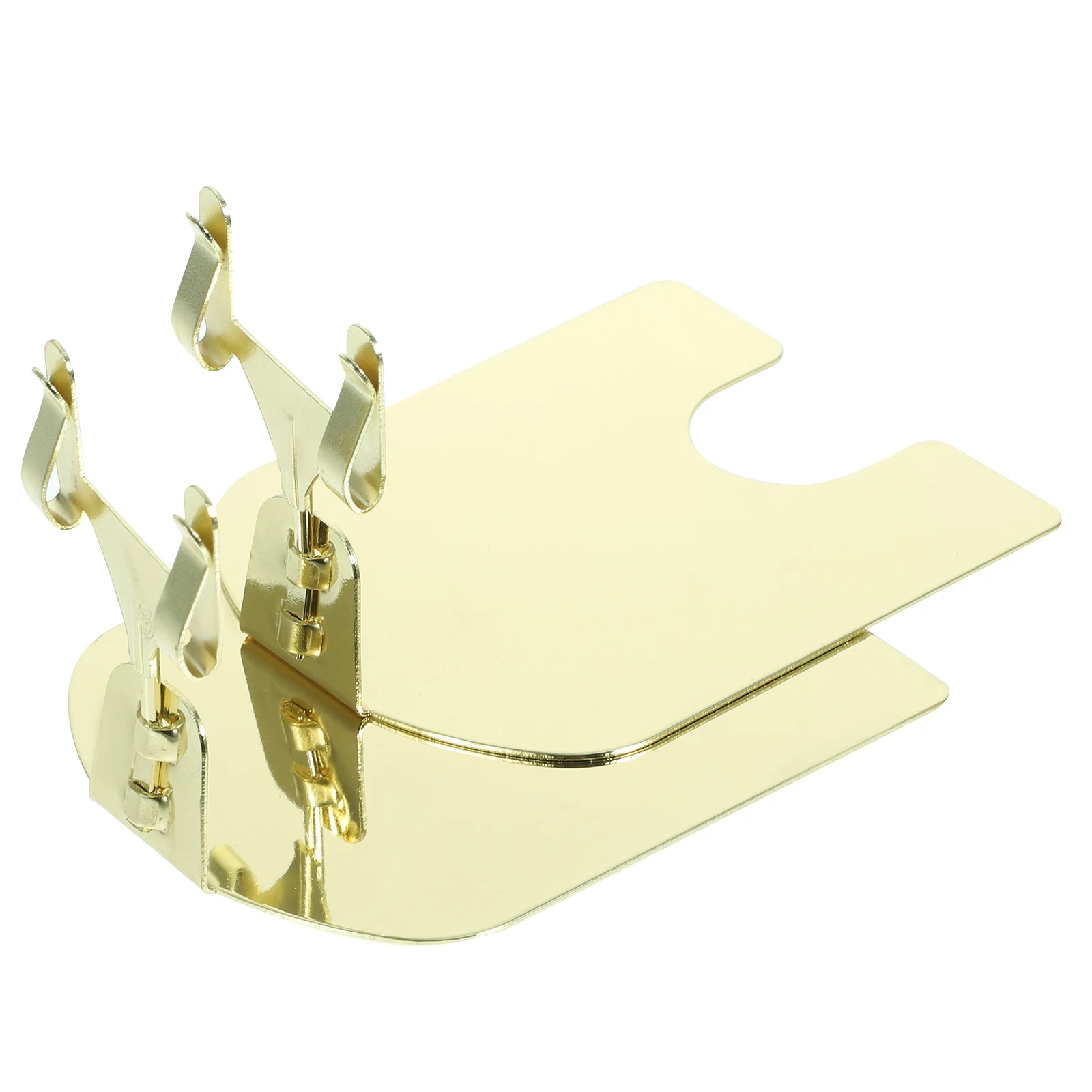 

2Pcs Metal Clips 5cm Business Card Holder Desk Gold Fork Type Business Card Holders Desk ganizers Price Tag Displays s