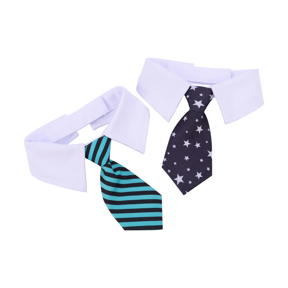 

2Pcs Dogs Neck Ties Adjustable Cotton Breathable Halloween Party Pet Collar Skull Design Necktie Comfortable Accessories