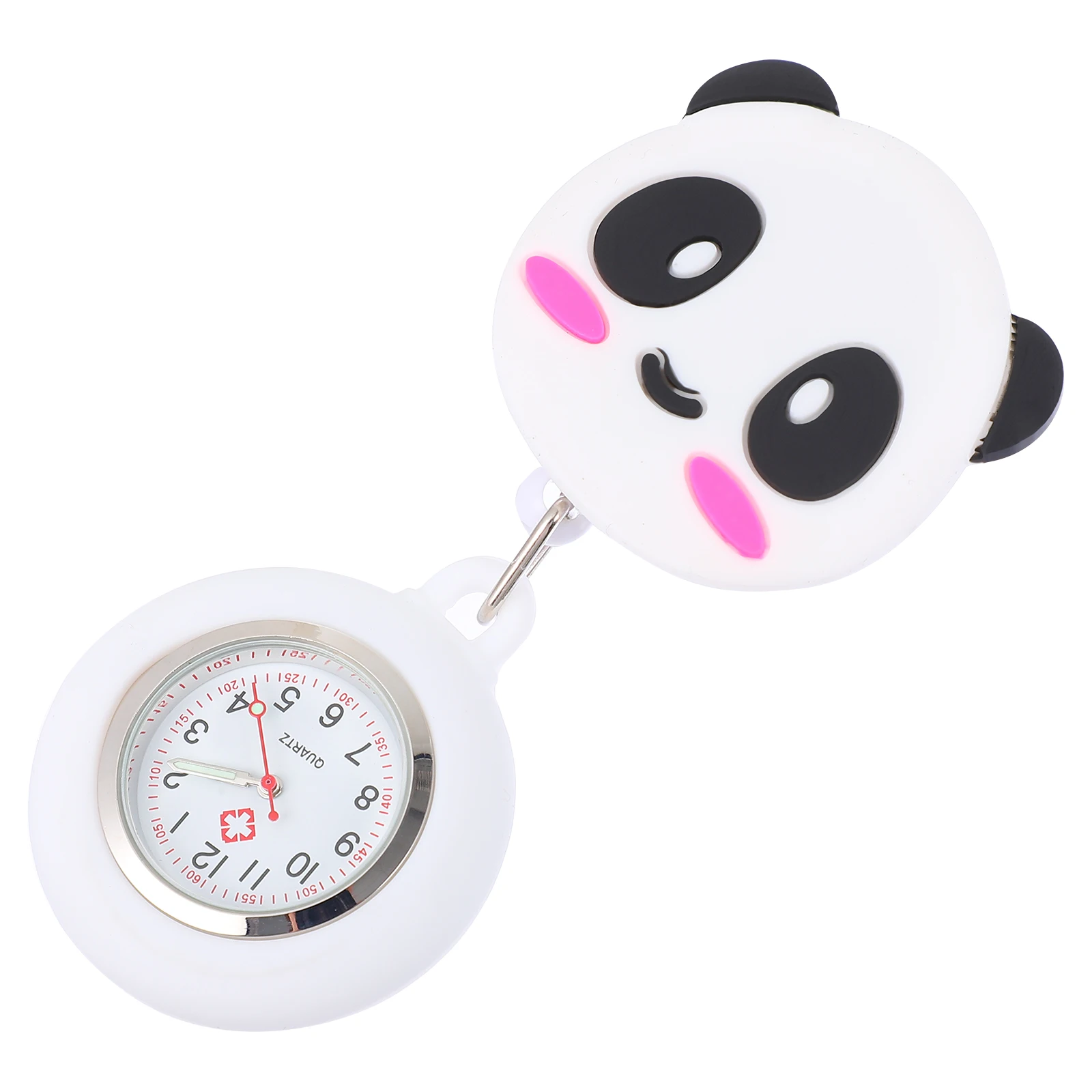

Cartoon Watch Stretchable Pocket Nurse Doctor Chest Glass Silicone Alloy Timing Accessories Portable Lovely Design Exquisite