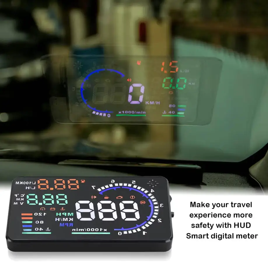 For Seat Altea IBE Toledo Exeo Alhambra For Hyundai LAFESTA Elantra Car OBD2 GPS USB HUD Head Up Display Windscreen Projector