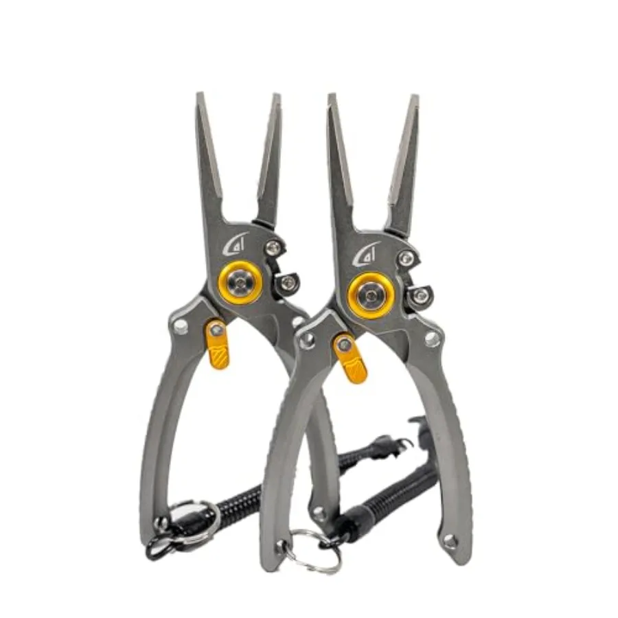 

2 Pack 7.5" Aluminum Fishing s with Sheath, Fishing Line and Wire Cutter, Saltwater Safe, Fresh/Saltwater Fishing