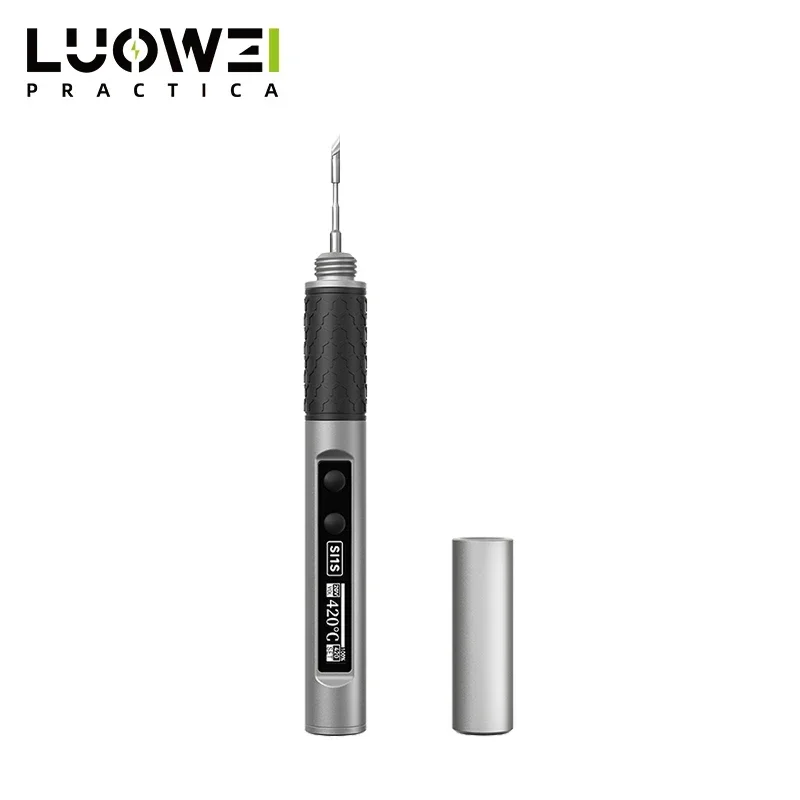 LUOWEI LW-SI1S 100W Portable Intelligent Electric Soldering Iron C210 Solder Tip PCB Chip CPU Welding Repair Micro SoIdering Pen