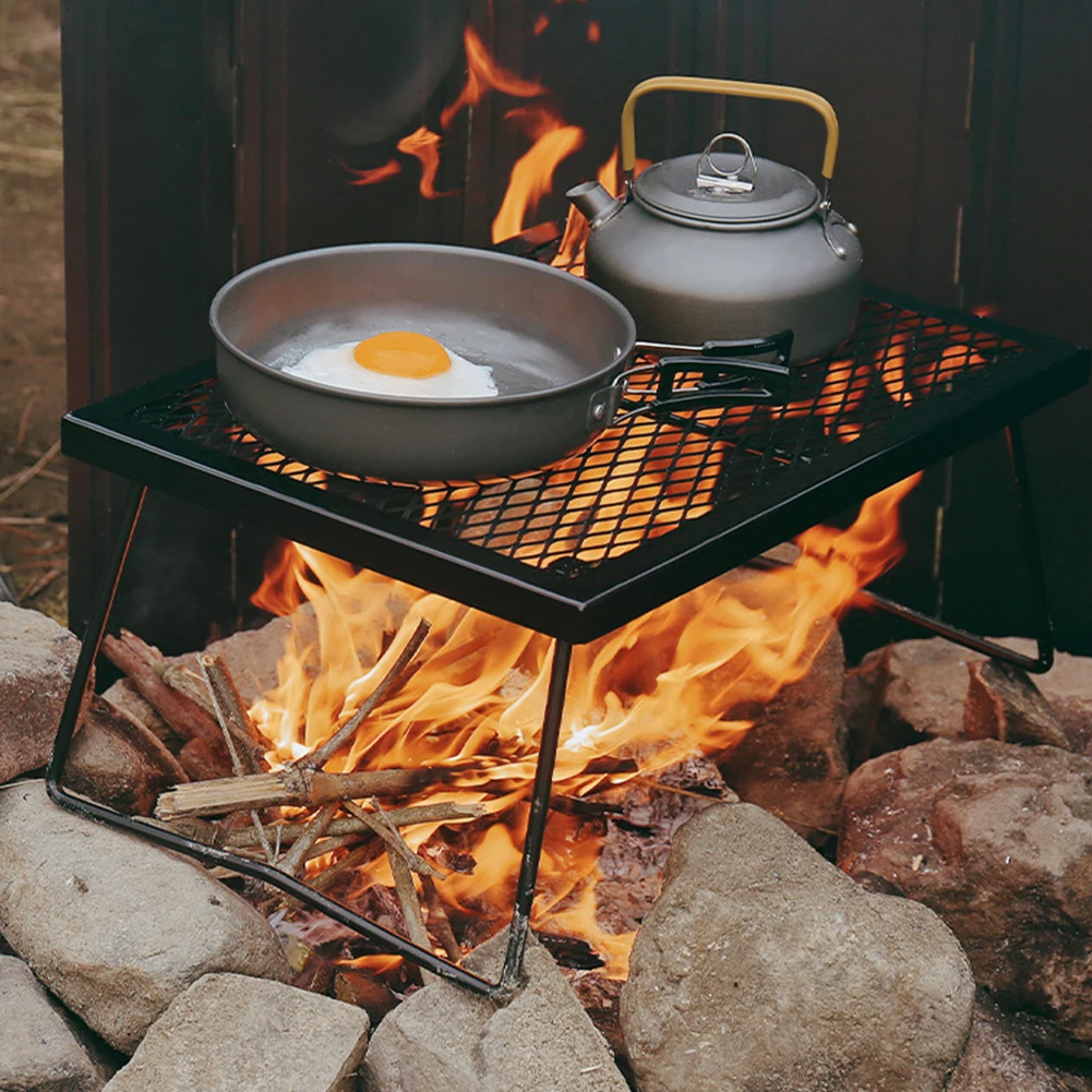 

Campfire Grill Grate Heavy Duty Over Fire Camp Grill Camp Fire Cooking Rack for Camping Barbecues Picnic