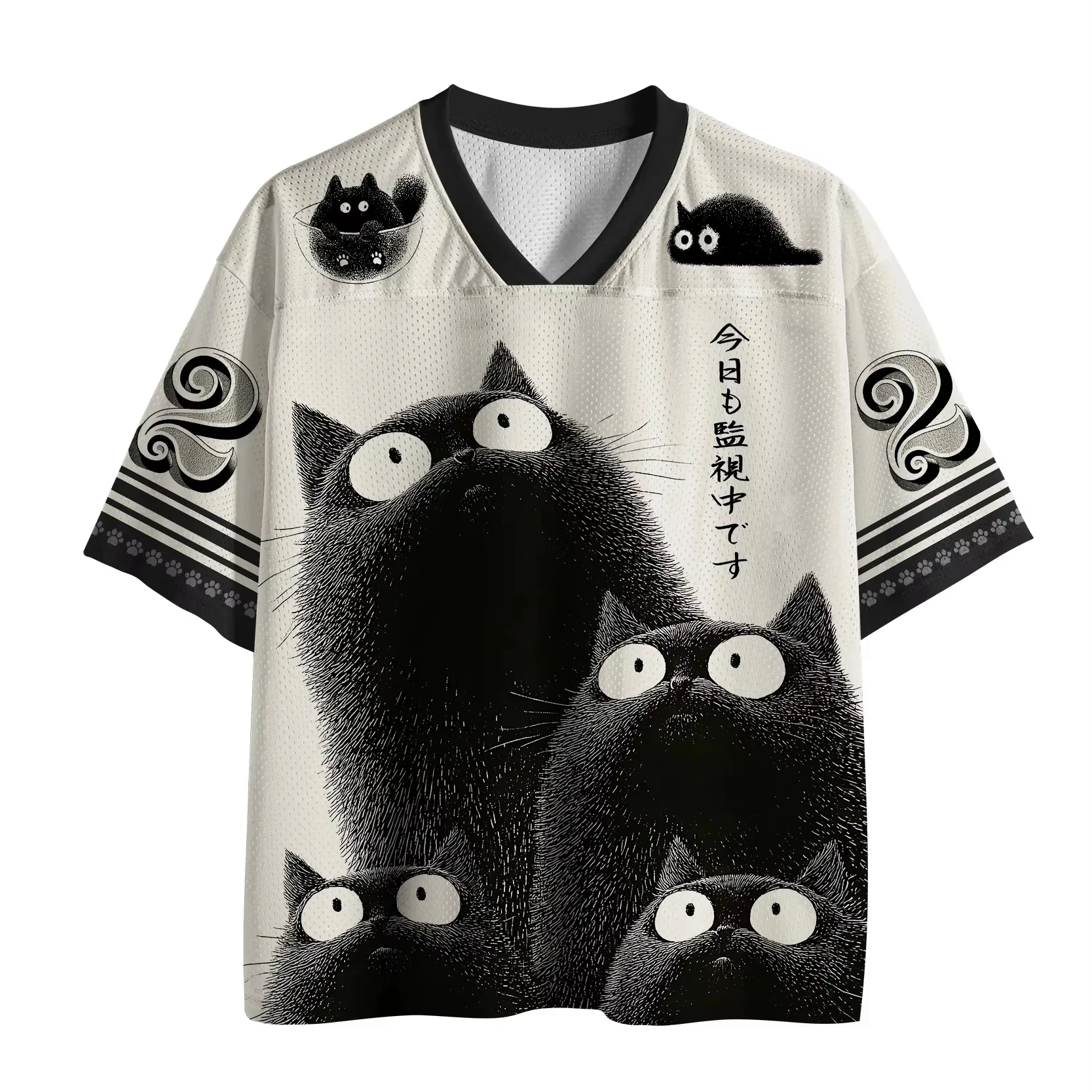 Sports Equipment Jersey - 2026 Sommer Vier Katzen, die dich