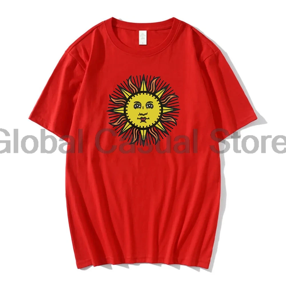 I Saw the TV Glow Merch T-shirt 2024 Horror Movie Sun Face Tee Crewneck Short Sleeve Streetwear Women Men Cosplay Clothes image 5