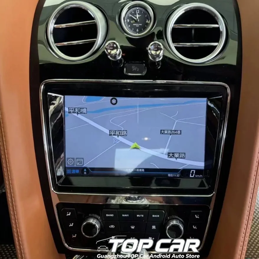 9 Inch Android14 Media Car Player For Bentley Flying Spur/Continental 2005-2012 GPS Navigation 8Core 8+256G CarPlay 4G 1920*720
