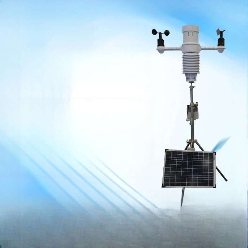 Small portable weather station multi-element portable weather meter movable weather observation instrument triangular bracket