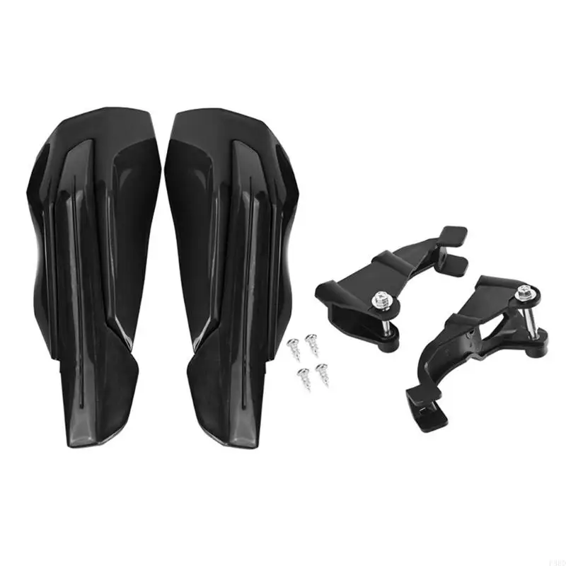  Plastic handguard pair for handlebar wind and brush coverage