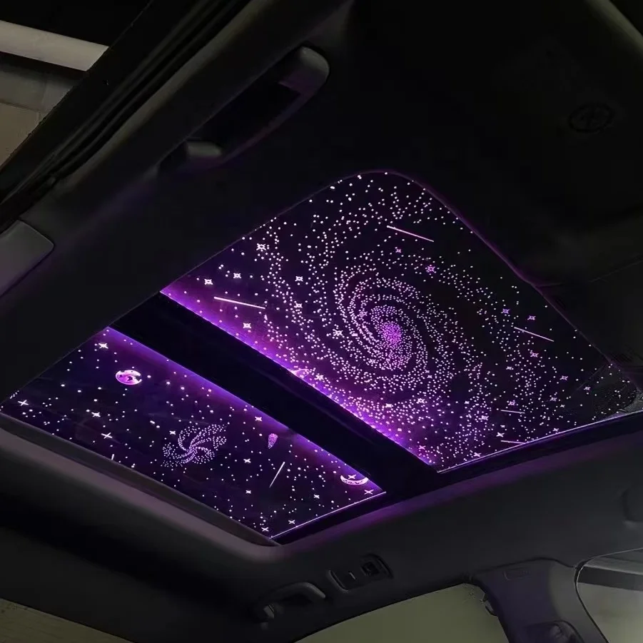 ROLK Customized Car Sunroof Starry Sky Film Sparkling Starry Sky Romantic Atmosphere Car Sunroof PPotective Film
