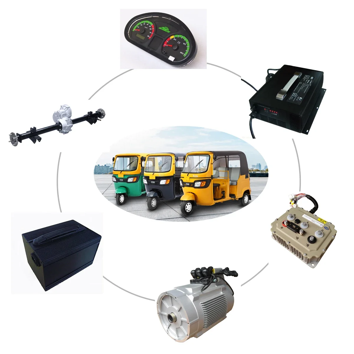 

Двигатель переменного тока с низкими оборотами и высоким крутящим моментом, 3 кВт, 48 В для трехколесных велосипедов