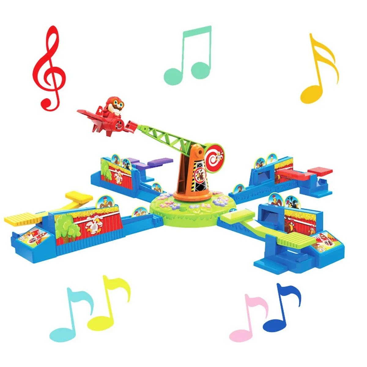 لعبة طائرة لوي ذات الحلقات الساخنة - لعبة الطاولة التفاعلية متعددة اللاعبين دوارة حيث يلتقط الكتاكيت وسرقة الدجاج #5